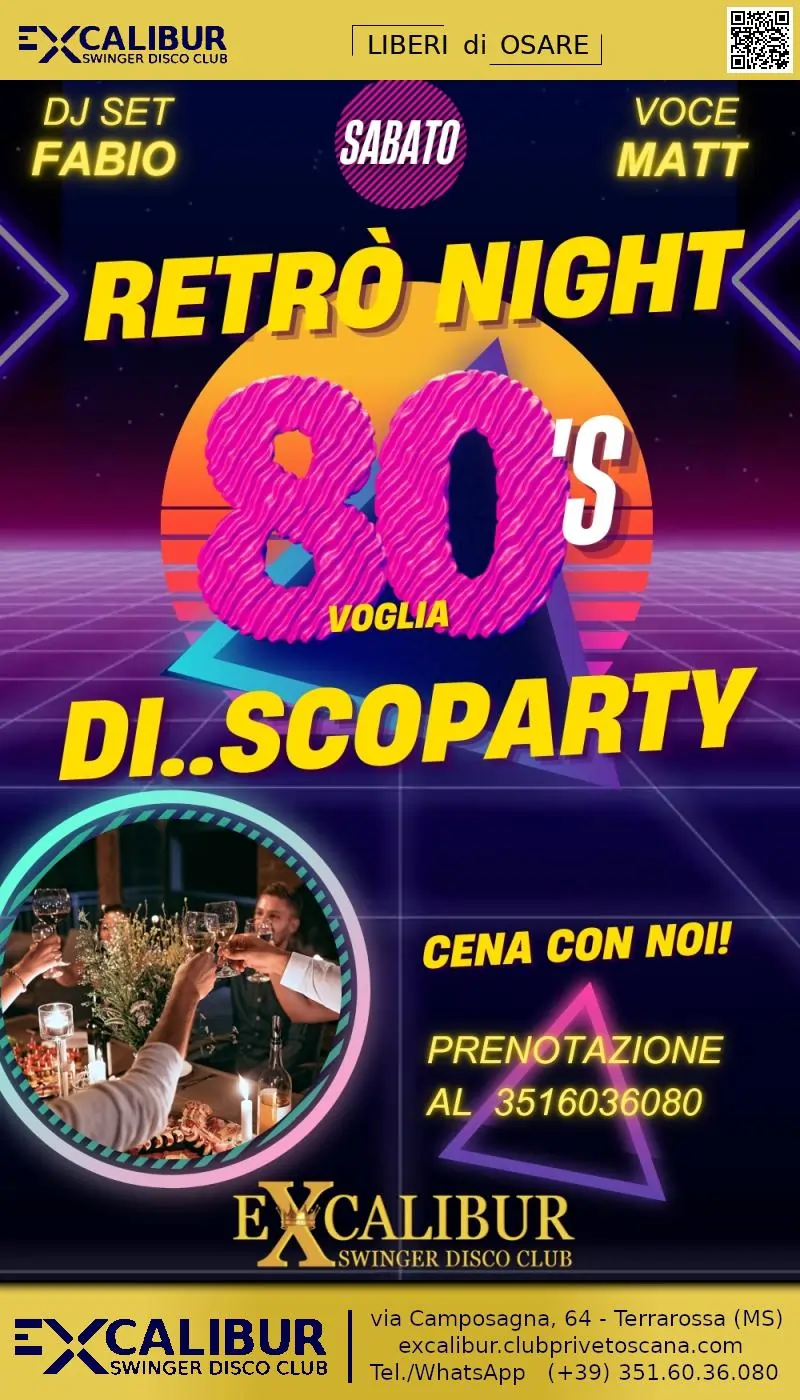 Swinger club prive evento Retrò Party Night